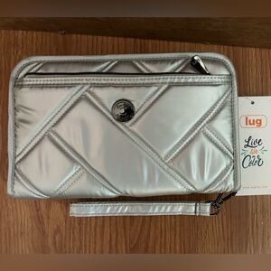 LUG Zeppelin Large Quilted Zip Around RFID Wallet